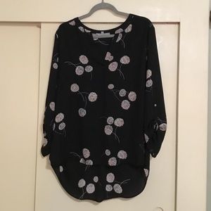 Koda Split Neck Blouse by Daniel Rainn